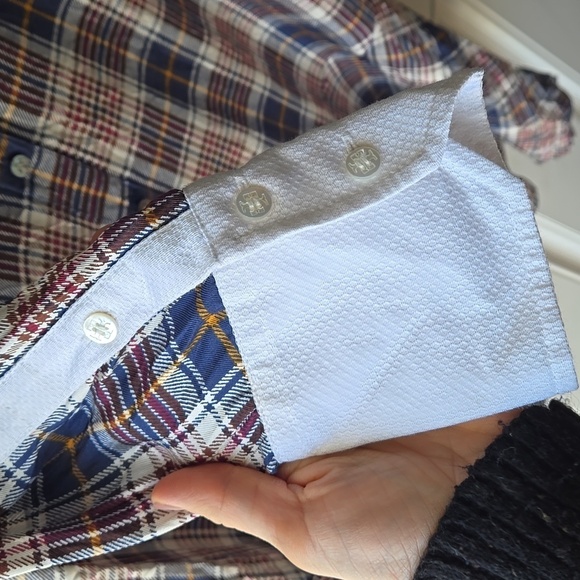 Tory Burch Cora Milano Tartan Plaid Silk Shirtdress - Picture 5 of 9